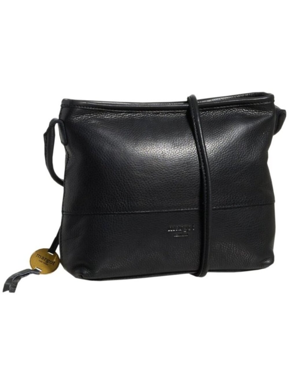 Margot Derby Leather Top Stitch Crossbody Bag